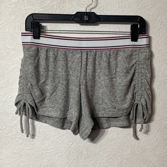 Jockey - Sz M - buttery soft flowy boyfriend short rubber logo and side ties - Picture 2 of 5